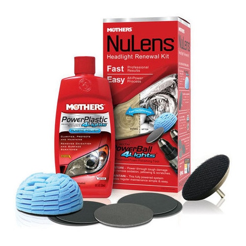 Pachet Auto Mothers NuLens - Kit profesional pentru reconditionarea farurilor, 473ml