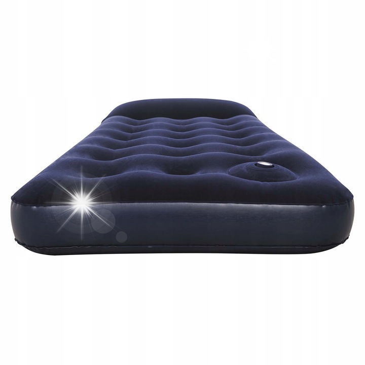 Къмпинг матрак Bestway, надуваем, с помпа и възглавница, 185x76x28см, гранат