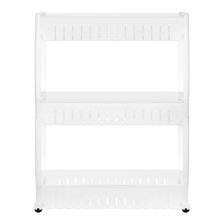 Мобилен кухненски рафт, Ruhhy, 3 дълбоки рафта, пластмаса