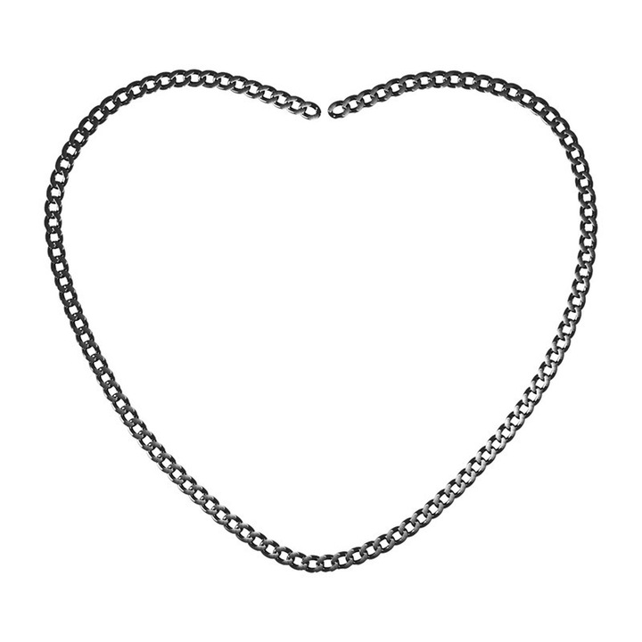 Férfi karkötő, Welocked, rozsdamentes acél, fekete