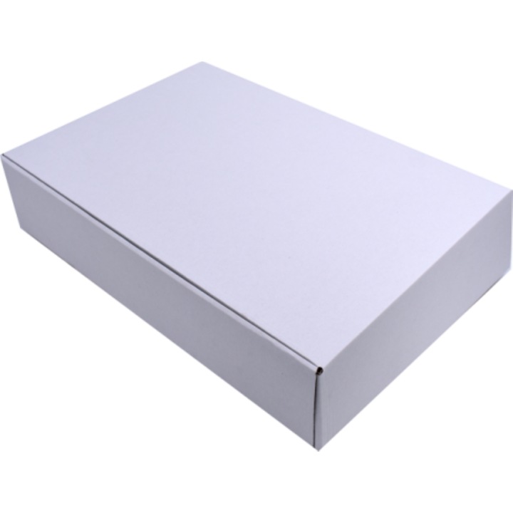 Set 25 cutii transport albe 45x30x10 cm