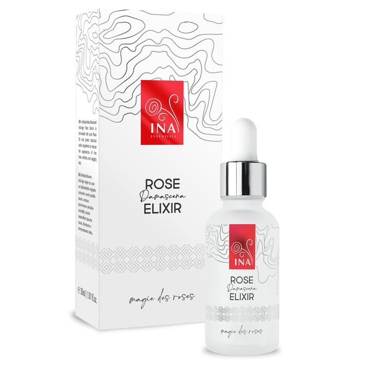 Серум за лице InaEssentials Rose Elixir, Anti-Age с Био Розово масло
