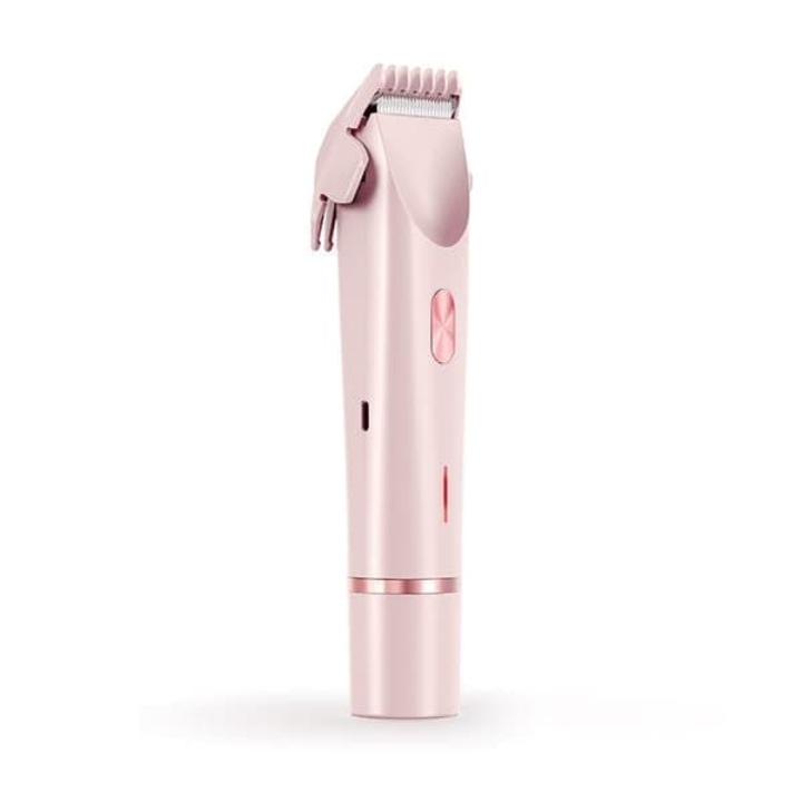 Epilator electric 2-in-1 pentru femei, impermeabil, doua capete, roz