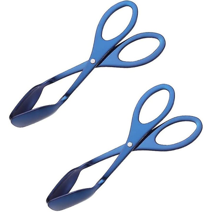 Set 2 clesti bucatarie, Inox, Albastru