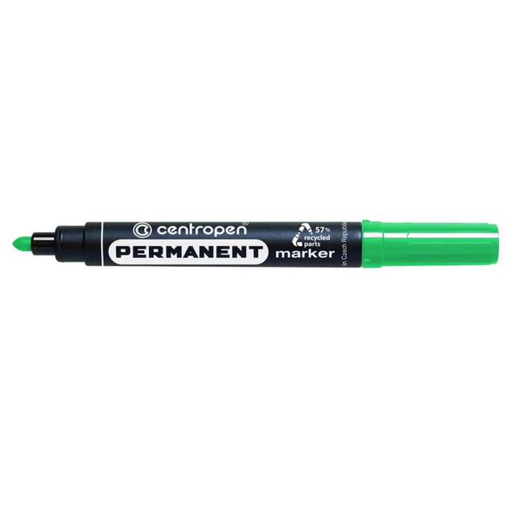 Marker Permanent Verde Varf Rotund 2.5mm 8566 Centropen