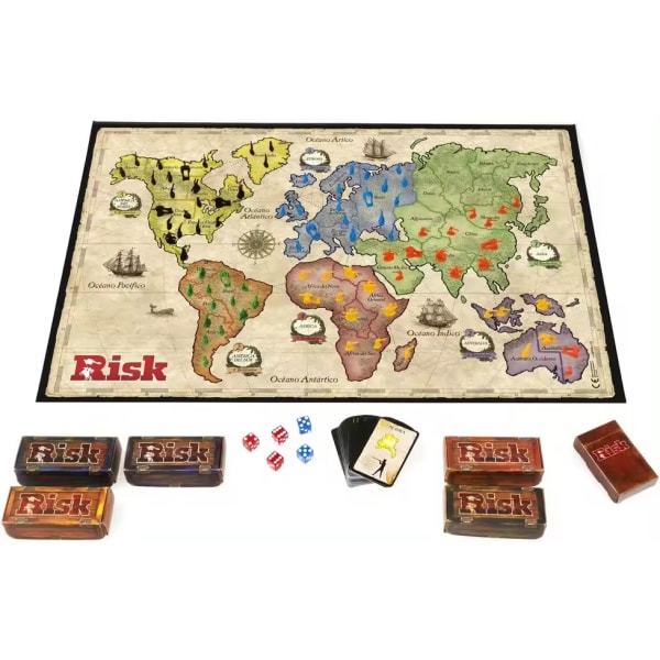 Joc de societate, Classic Risk Edition, Hasbro Games, 2-5 jucatori ...