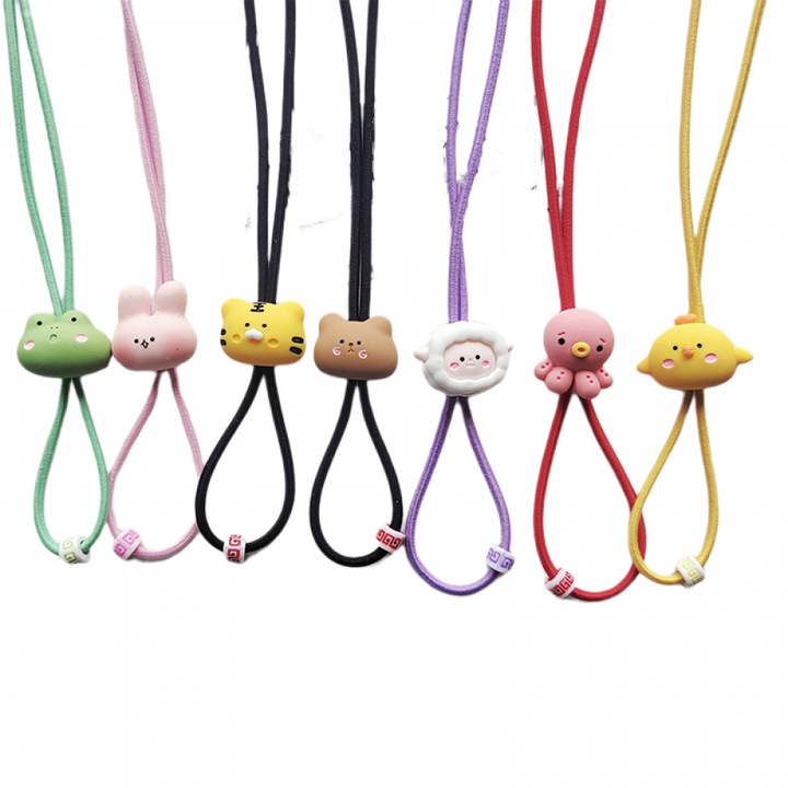 Set 7 cordoane elastice pentru ochelari copii, multicolor