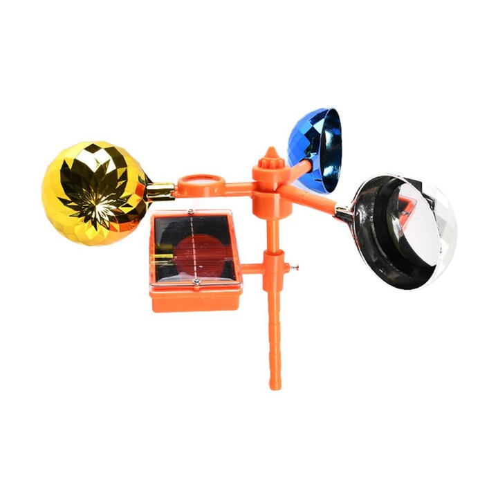 Sperietoare solara rotativa 360° cu lumina intermitenta, 1 buc