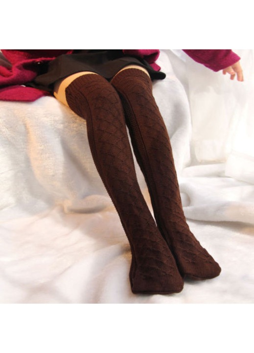 Dresuri dama, bumbac confortabil, calduroase, bumbac, maro, 3 Standard