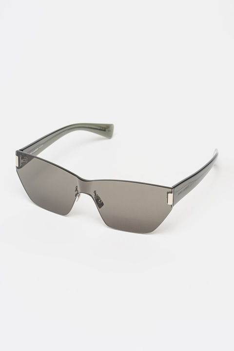 Saint Laurent, Ochelari de soare dreptunghiulari, 99-1-140, Negru/Gri
