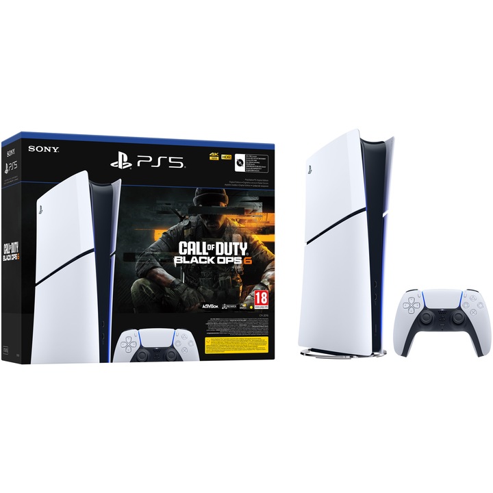 Consola PlayStation Digital Edition (PS5) Slim, 1TB SSD, D