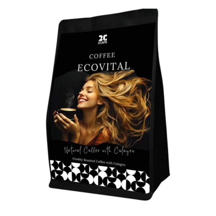 ECOVital Cafea cu Colagen - Macinata