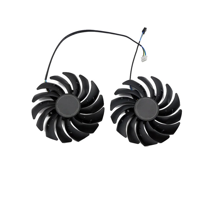 Set 2 Ventilatoare GPU 95mm PLD10010S12HH pentru MSI RTX 3060 / 3060 Ti / 3070 VENTUS 2X OC – Cooler de Inlocuire