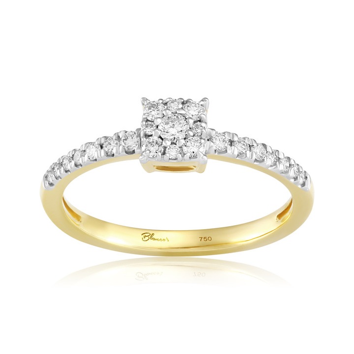 Inel Logodna Aur 18k Diamante BLANCO'S, RF31478-Y52, Marime 52