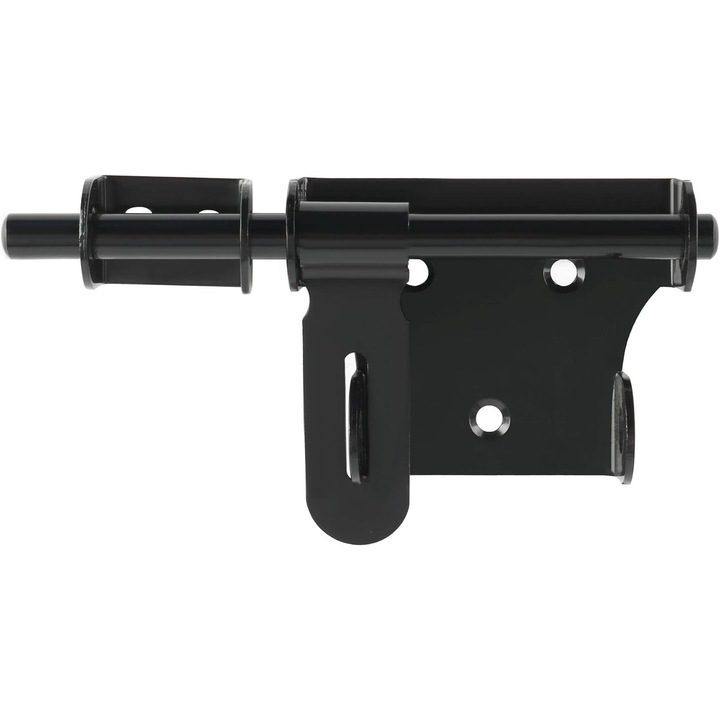 Lacat pentru usa, 15cm, din otel inoxidabil, cu orificiu pentru lacat, utilizare interioara si exterioara