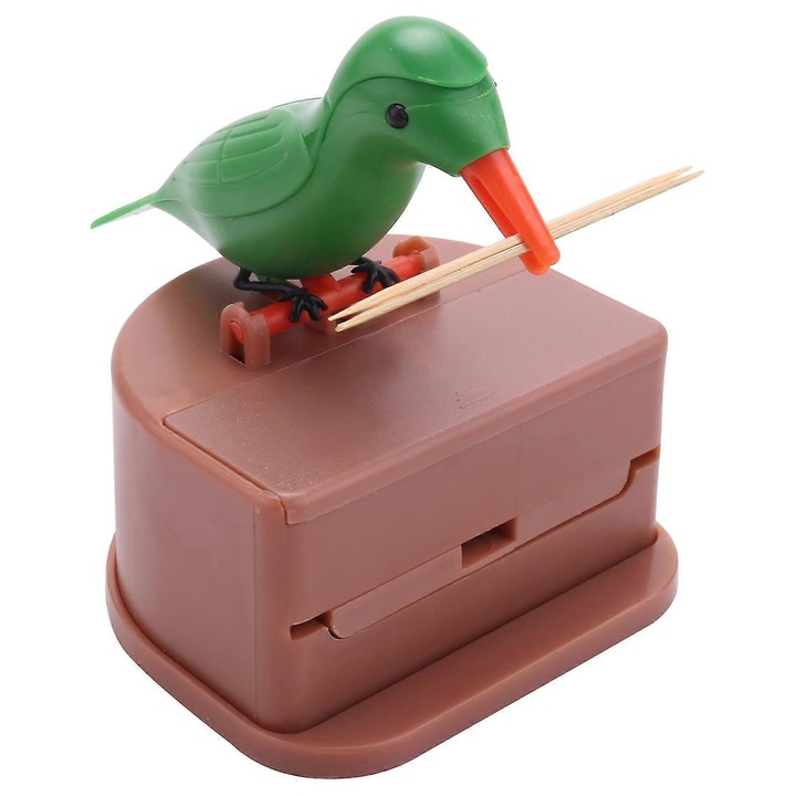 Dispenser de scobitori, automat, model pasare