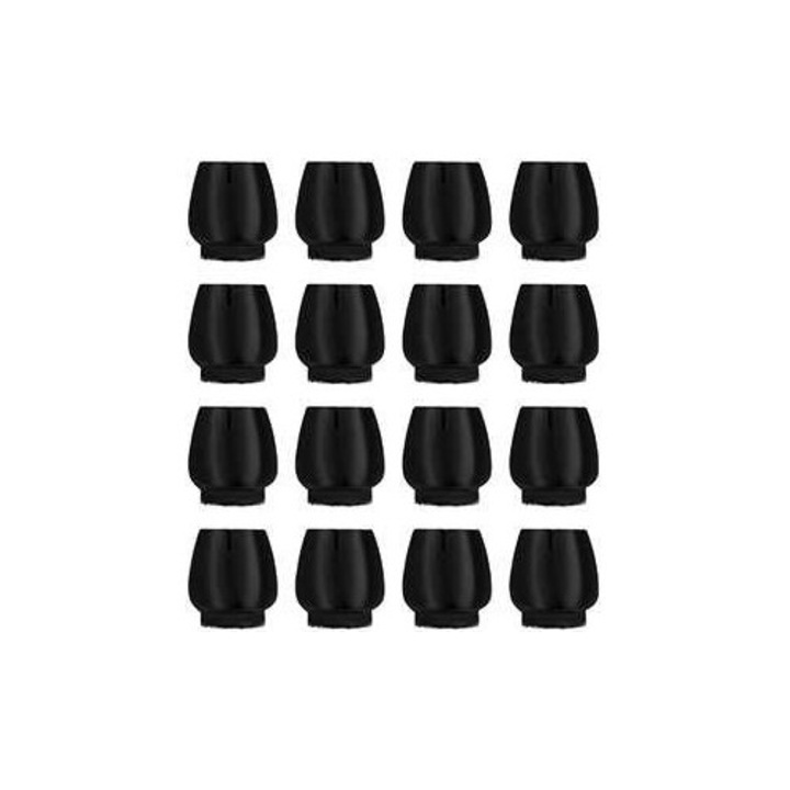 Set 16 piese - Protectii pentru picioare de mobila, silicon, negru, 12-16 mm