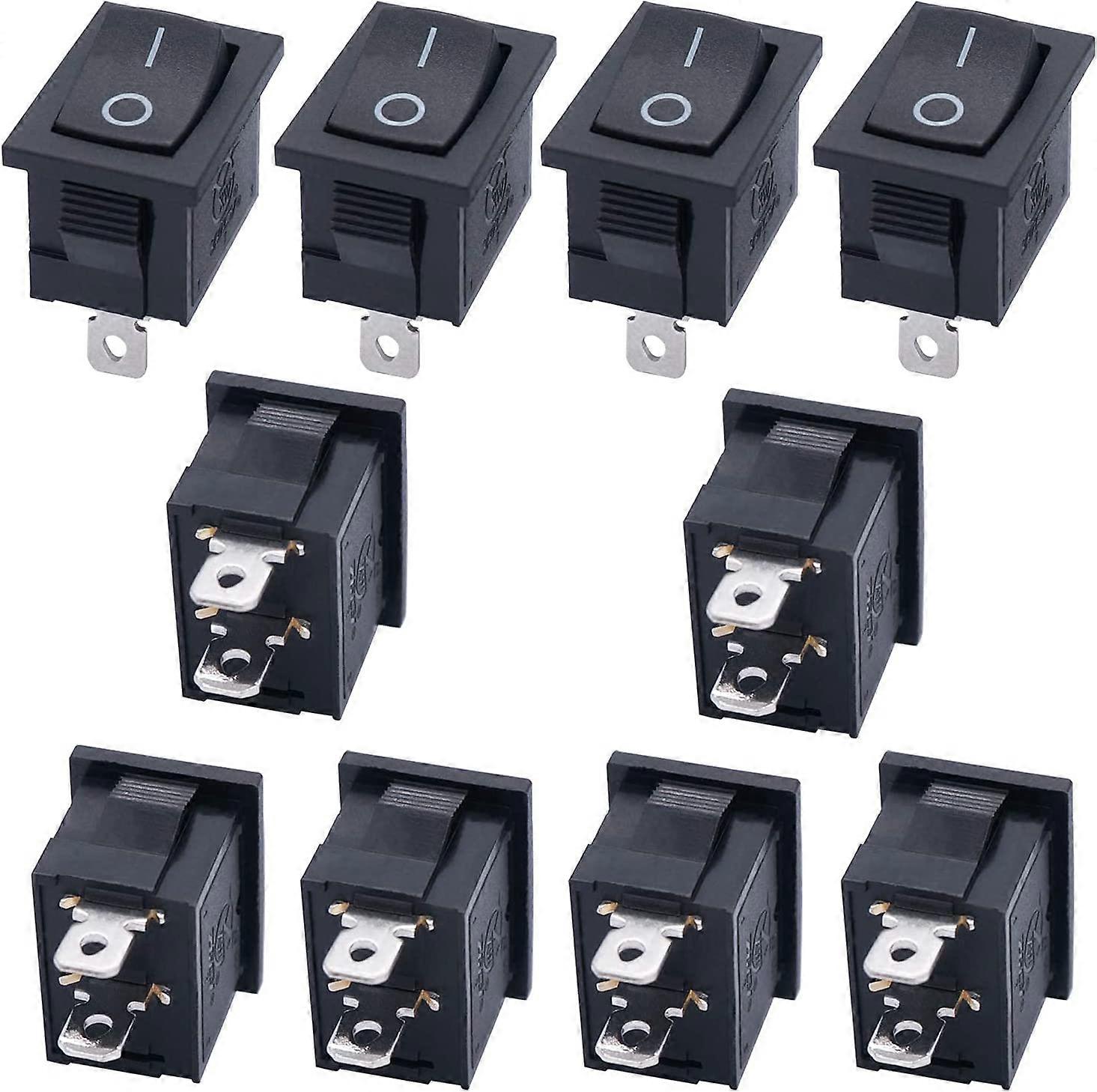 Set 10 intrerupatoare rocker On/Off 2 pini 12A 125V AC, 10A 250V