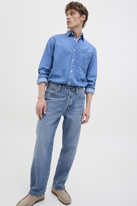 Jack & Jones, Straight fit farmernadrág, Kék