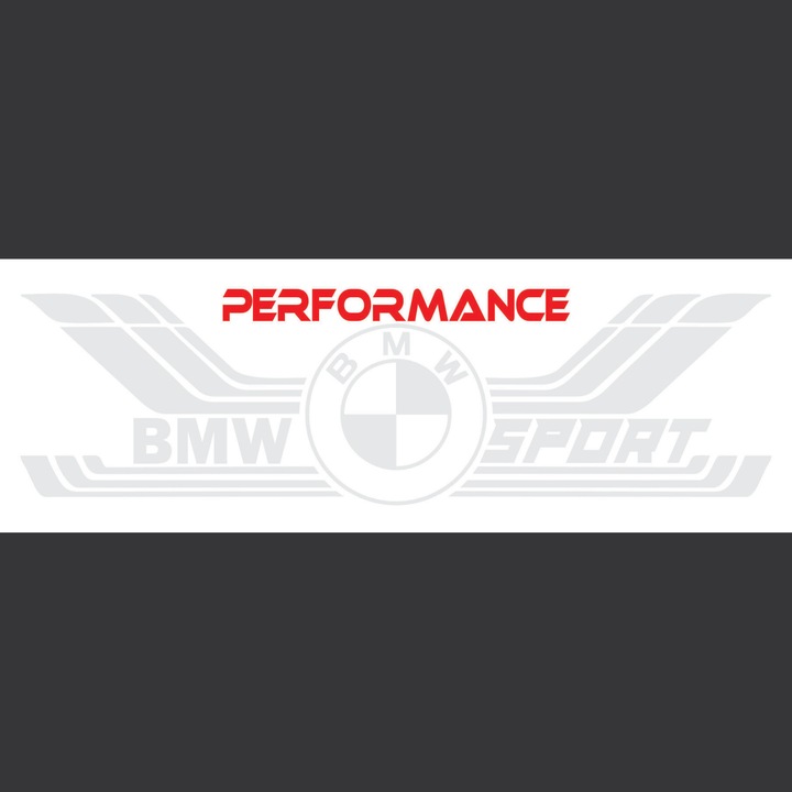 Стикер Auto Power BMW Performance, Sport 25 см, бял