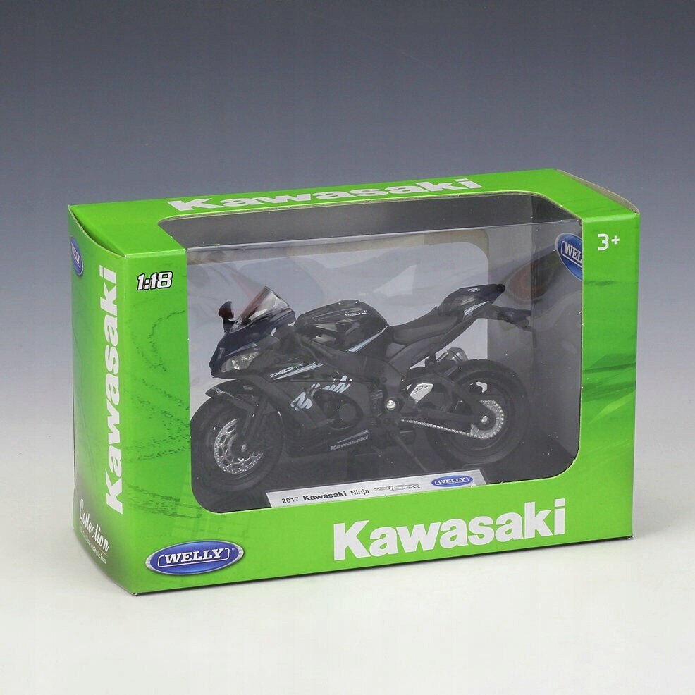 2017-es Kawasaki Ninja ZX-10RR motorkerékpár modell, 1:18