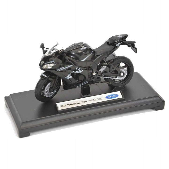 Macheta motocicleta model Kawasaki Ninja ZX-10RR 2017, scala 1:18
