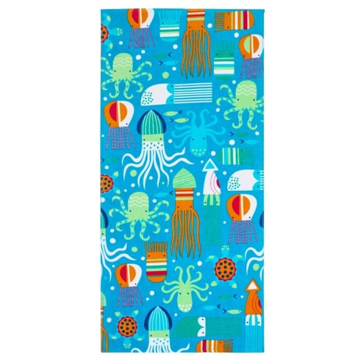 Prosop de plaja Hotel Supplier SQUID OCTOPUS, 70 x 152, bumbac 100%, 300 GSM