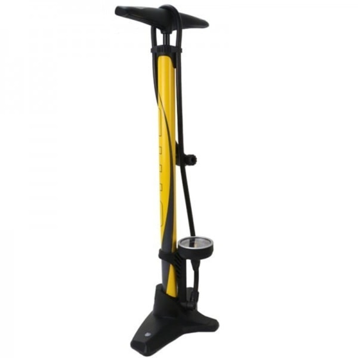 Голяма стоманена помпа с основа GF-5525, жълта, 160 psi, манометър, двоен клапан, AM