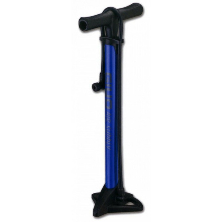 Голяма стоманена помпа с основа GF-37, синя, 120 psi, двоен клапан, AM