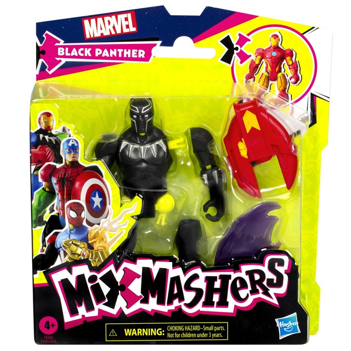 Фигурка на Marvel Avengers Mix Mashers, Черната пантера, 12 см, за момчета