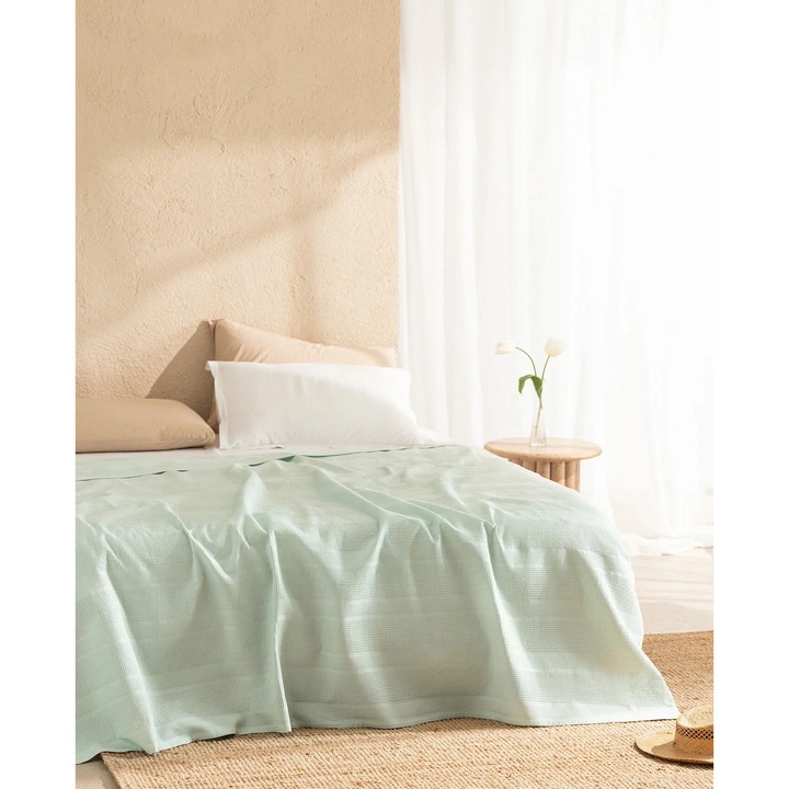 Dupla paplanhuzat, Madame Coco, pamut, mentazöld, 200x220cm