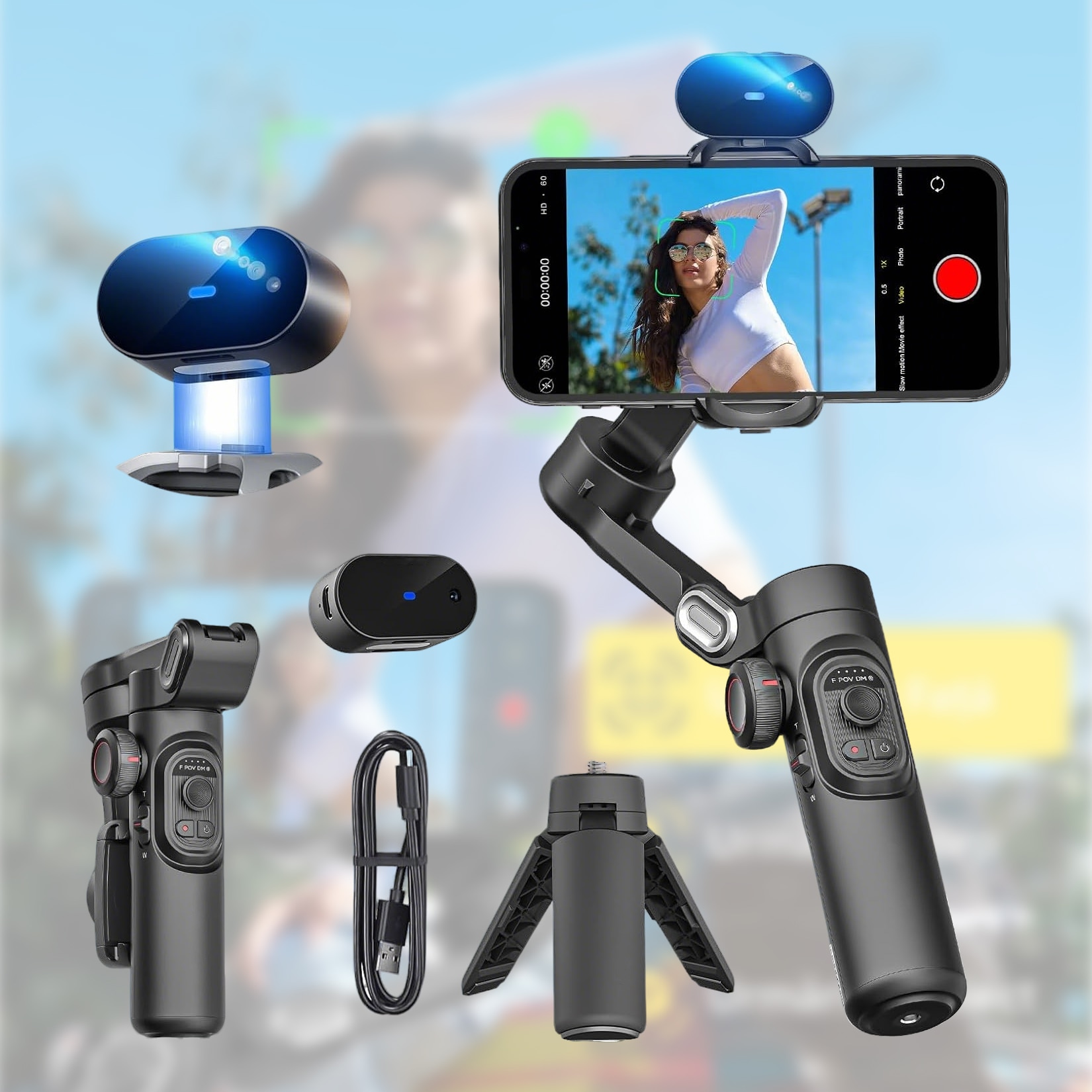 Stabilizator de imagine WALALLA Smart XE, pentru smartphone pentru