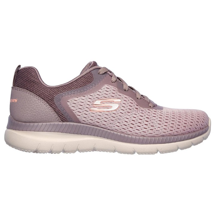 Pantofi sport dama Skechers Engineered, textil, mov, 36.5 EU