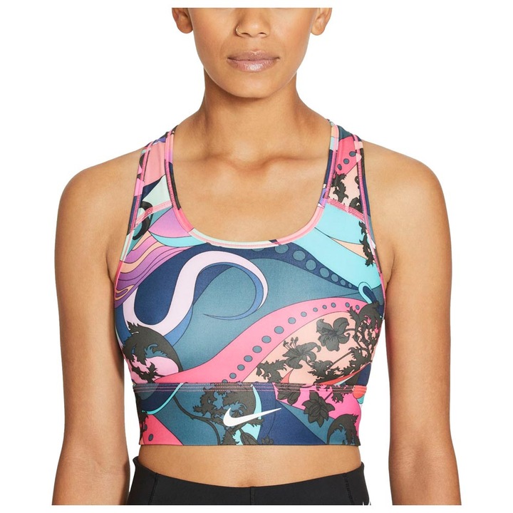 Bustiera sport CU7372, Nike, Elastan, Multicolor, XS INTL
