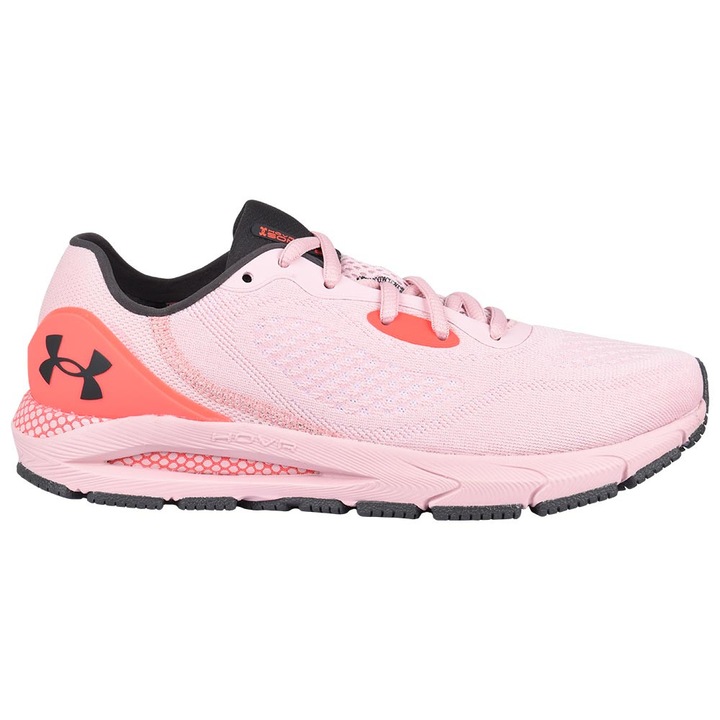 Pantofi sport Under Armour HOVR Sonic, respirabili, flexibili, roz, material durabil