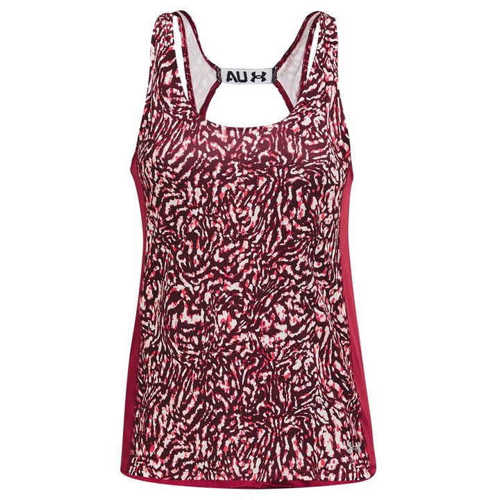 Дамска спортна тениска Under Armour Fly By, лека, дишаща материя, 100% полиестер, червена, XS INTL