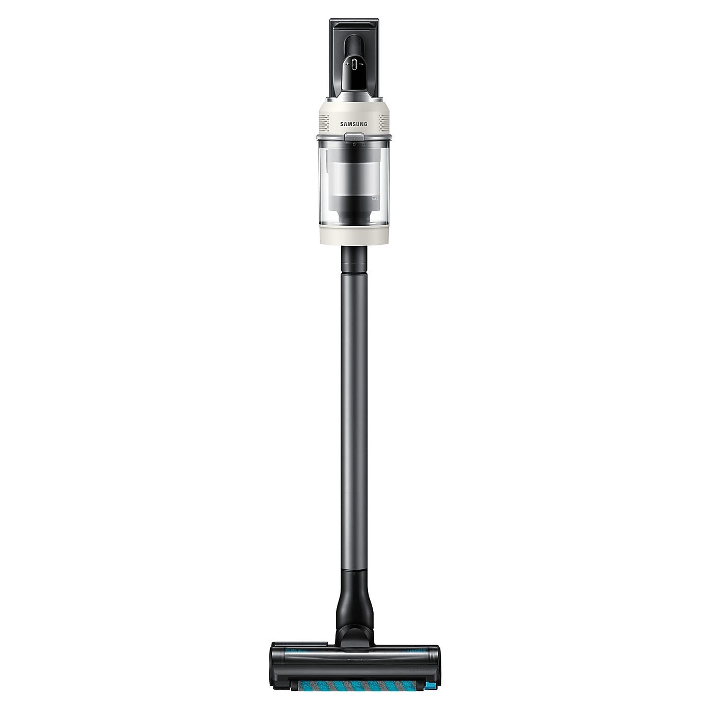 Aspirator vertical Samsung Bespoke Jet AI Lite Complete Extra VS80F28DES/GE, putere aspirare 280W, Motor HexaJet Inverter, Filtrare HEPA, WiFi, AI Cleaning 2.0, Jet Dual Brush+, Perie Pet+, Autonomie 120 min, Santorini Beige