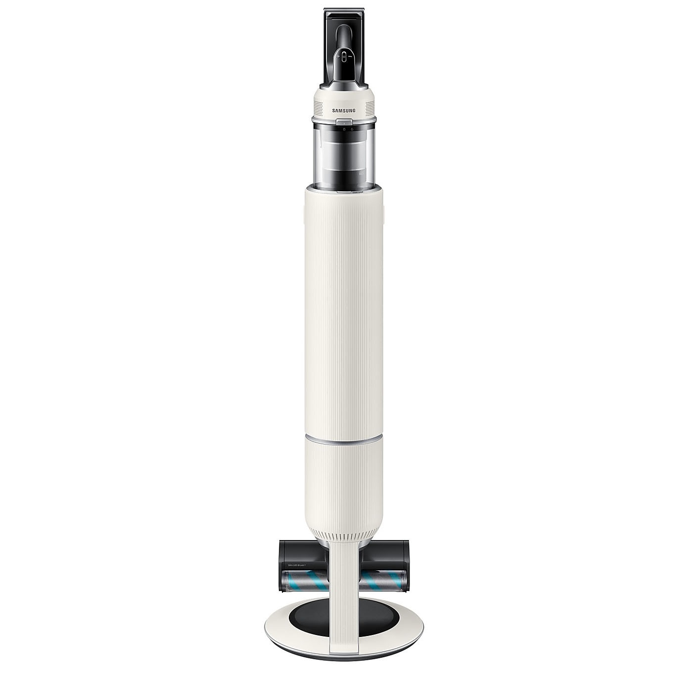 Aspirator vertical Samsung Bespoke Jet AI Lite Complete Extra VS80F28DES/GE, putere aspirare 280W, Motor HexaJet Inverter, Filtrare HEPA, WiFi, AI Cleaning 2.0, Jet Dual Brush+, Perie Pet+, Autonomie 120 min, Santorini Beige
