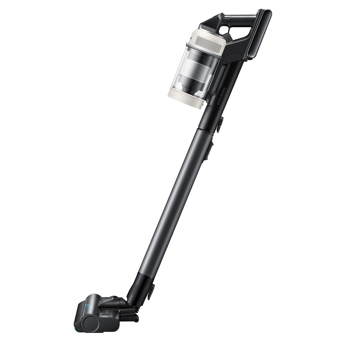Aspirator vertical Samsung Bespoke Jet AI Lite Pro Extra VS80F28DGS/GE, putere aspirare 280W, Motor HexaJet Inverter, Filtrare HEPA, WiFi, AI Cleaning 2.0, Jet Dual Brush+, Perie Pet+, Autonomie 120 min, Santorini Beige