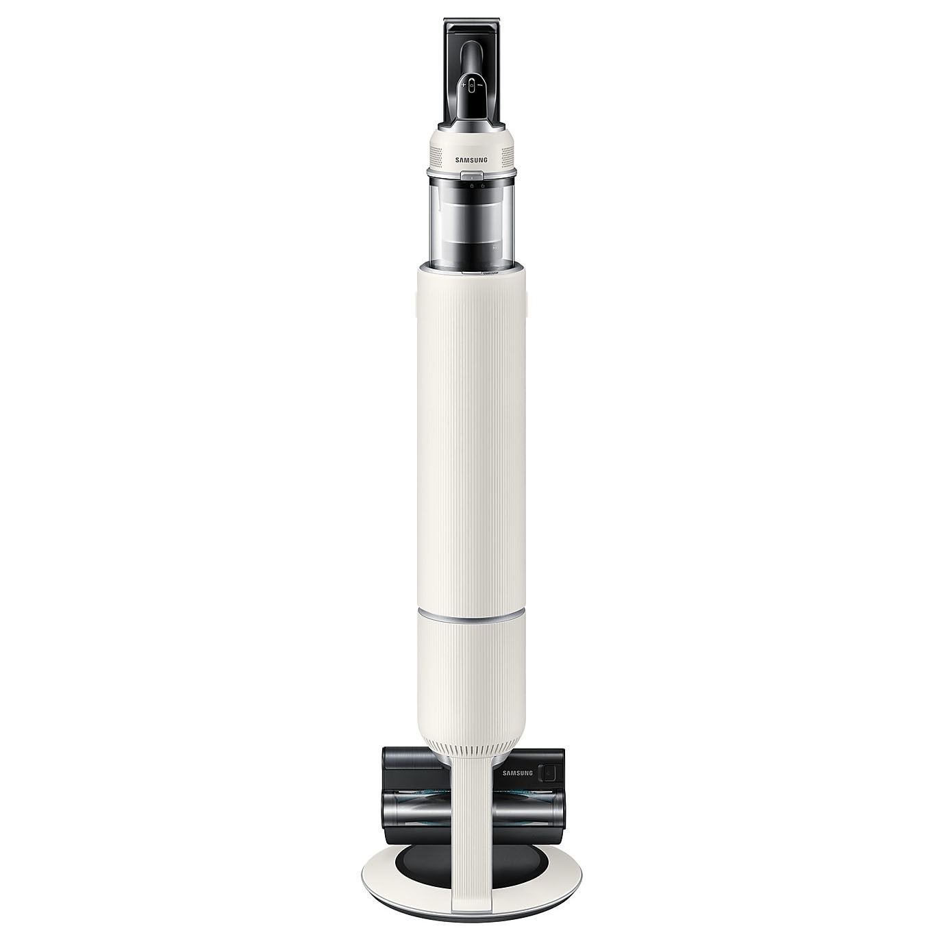Aspirator vertical Samsung Bespoke Jet AI Lite Pro Extra VS80F28DGS/GE, putere aspirare 280W, Motor HexaJet Inverter, Filtrare HEPA, WiFi, AI Cleaning 2.0, Jet Dual Brush+, Perie Pet+, Autonomie 120 min, Santorini Beige