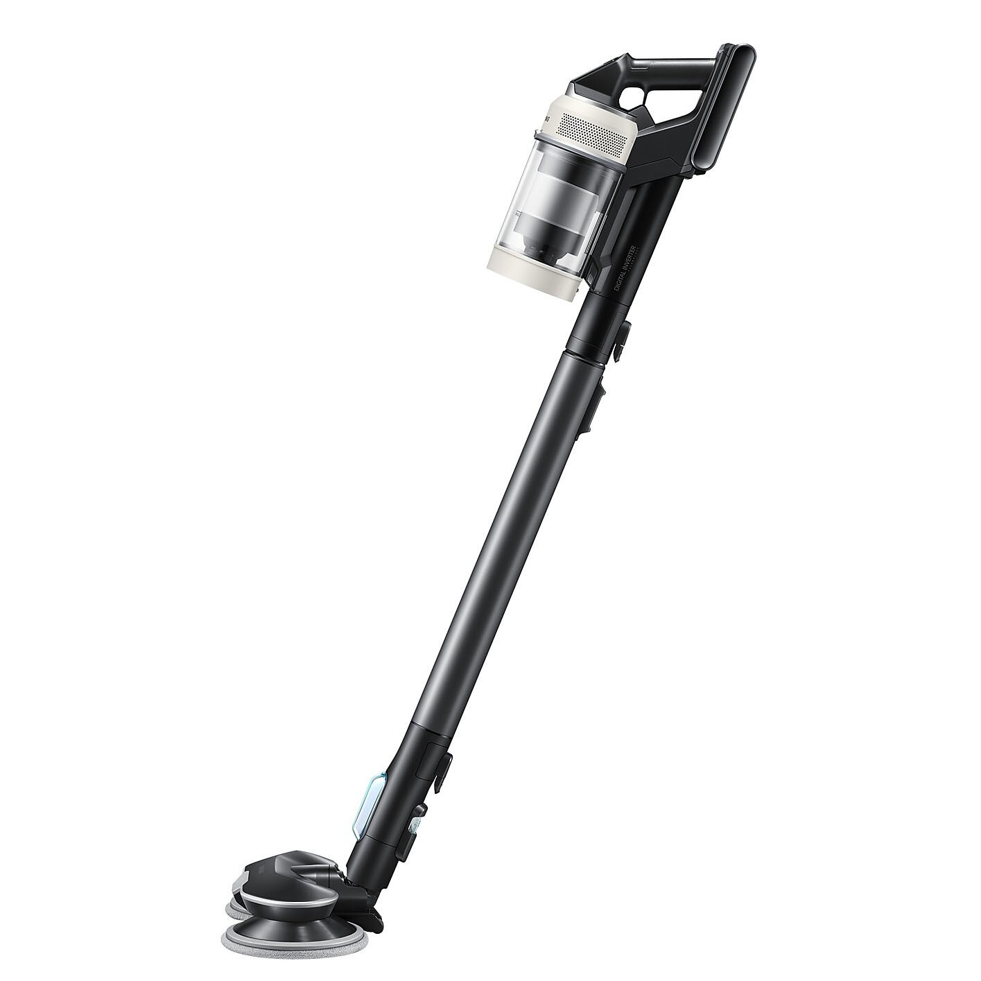 Aspirator vertical Samsung Bespoke Jet AI Lite Pro Extra VS80F28DGS/GE, putere aspirare 280W, Motor HexaJet Inverter, Filtrare HEPA, WiFi, AI Cleaning 2.0, Jet Dual Brush+, Perie Pet+, Autonomie 120 min, Santorini Beige