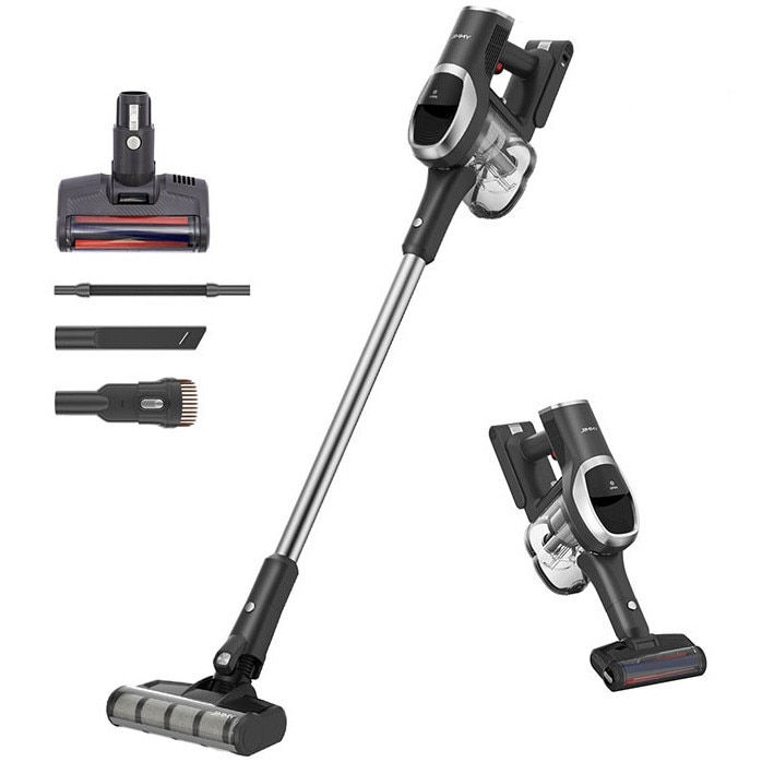 Aspirator vertical fara fir JIMMY JV83 Pro, 500W, 160AW, 3 moduri de aspirare, autonomie 65 min, afisaj Smart LED, recipient praf 0.6L, negru
