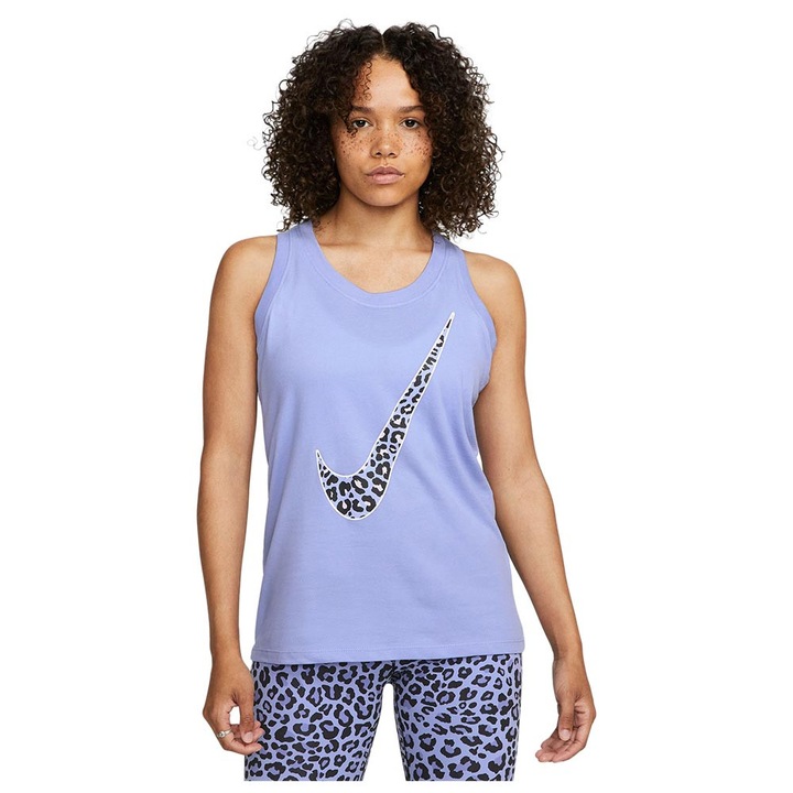 Maiou sport dama Nike Dri-FIT One Hook, respirabil, confortabil, lila, textil, XS INTL