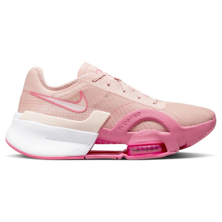 Pantofi sport barbati Nike Air Zoom SuperRep 3, amortizare inovativa, suport lateral, roz, plasa