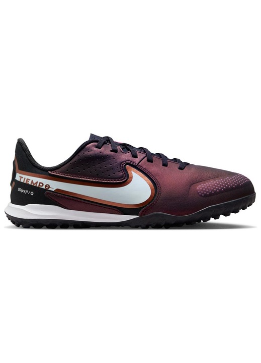 Pantofi sport barbati, Nike, Legend 9 Academy TF, design futurist, culoare cupru, microfibra, 37.5 EU