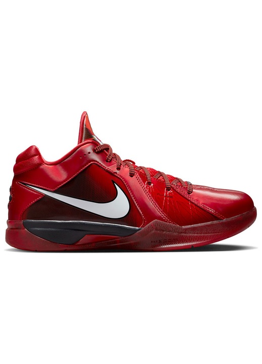 Pantofi sport Nike Zoom KD 3, rosu, material sintetic si piele, amortizare Zoom Air, suport Flywire