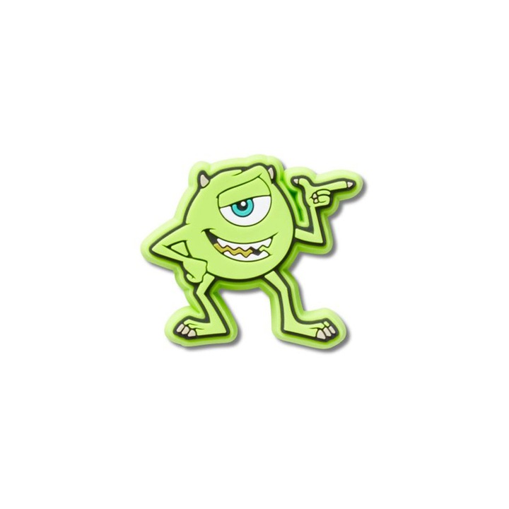 Jibbitz set Crocs Mike Wazowski, verde, din PVC, pentru Crocs, pentru copii peste 3 ani