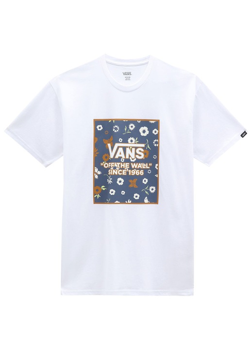 Tricou barbati Vans Box Ditsy-B, maneca scurta, alb, bumbac, XL INTL