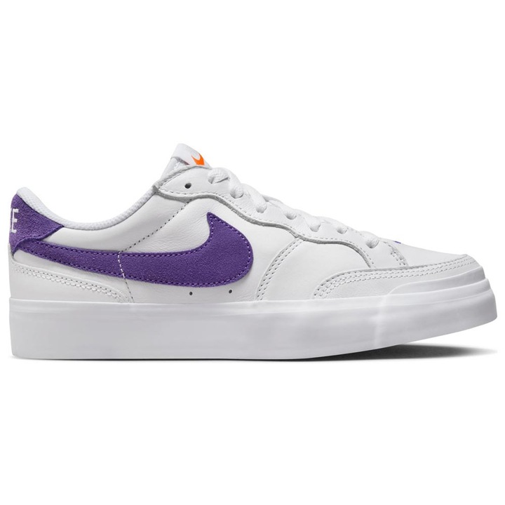 Pantofi sport barbati Nike, model SB Zoom Pogo Plus, alb, piele naturala, amortizare Zoom Air, 38 EU