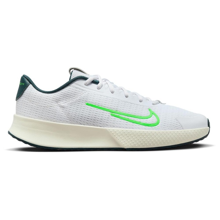 Pantofi sport Nike Vapor Lite 2, alb, cauciuc, pentru teren dur, confortabili, potrivire respirabila